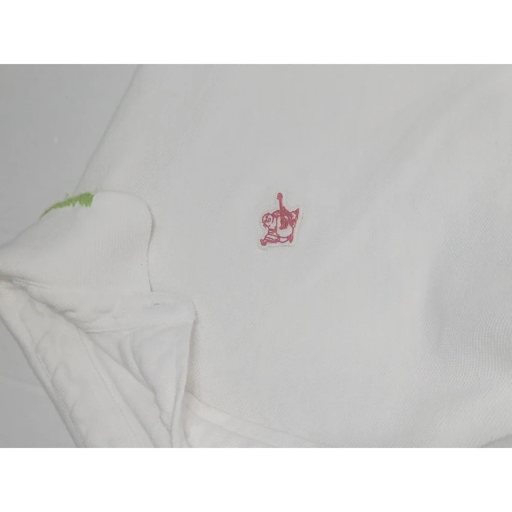 True Religion Vintage Y2K Polo Shirt Mens XXL White Buddha 56 World Tour Graphic